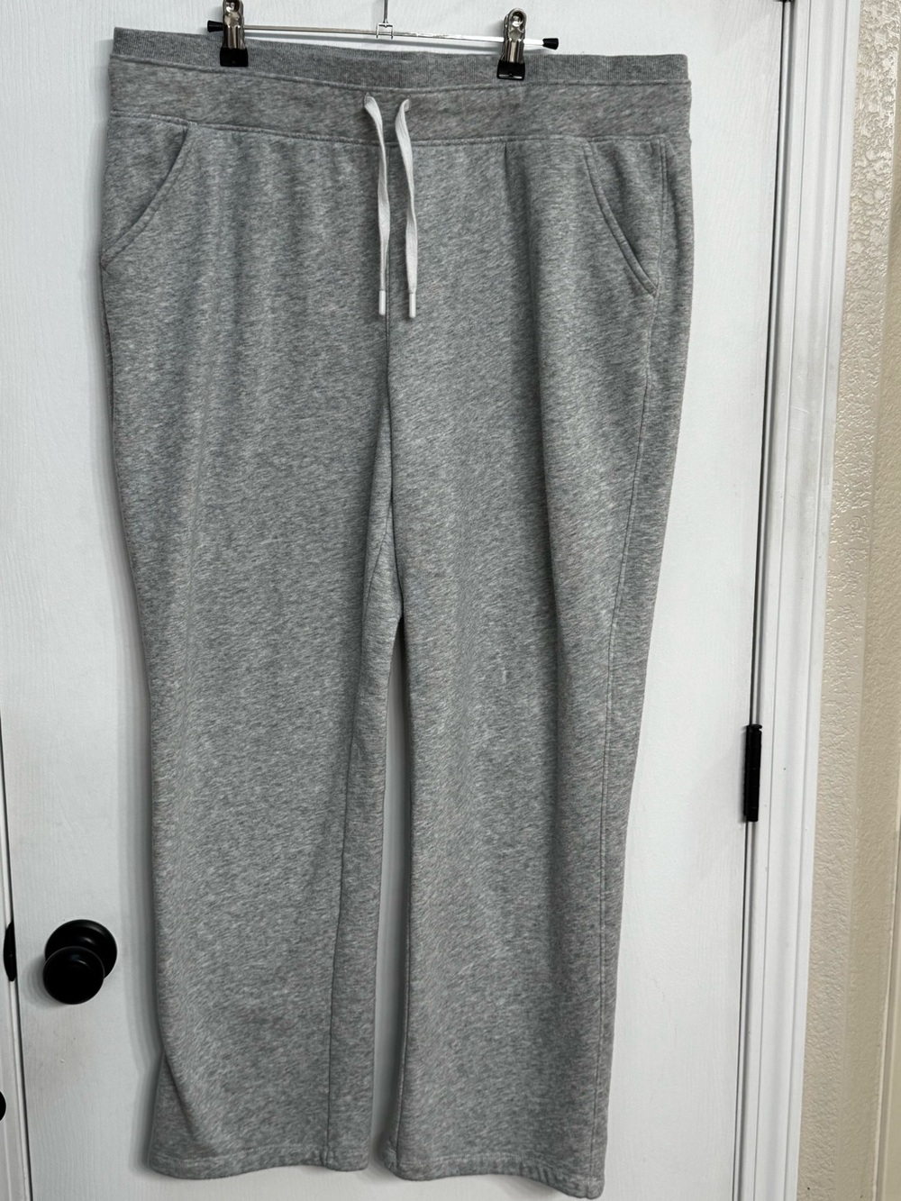tek gear Light Gray Wide Leg Drawstring Pants